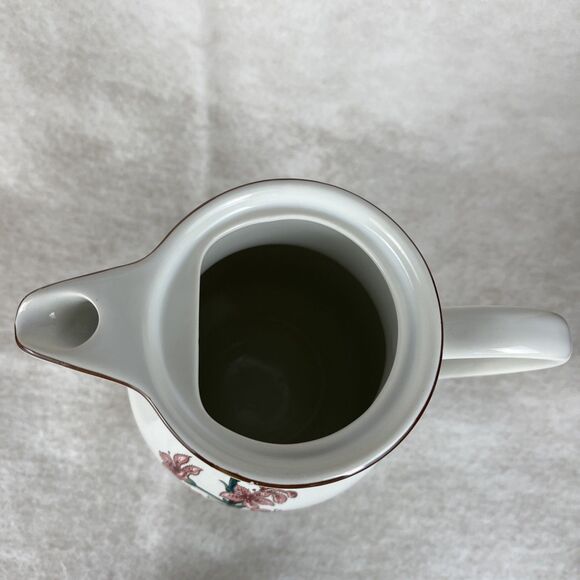 VTG Villeroy & Boch Botanica Tea Pot Pitcher Floral Porcelain 9 1/2” Depuis 1748 - Picture 7 of 10